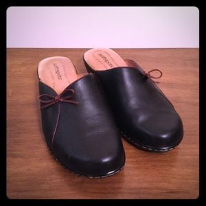 Black leather SpoftSpots 9.5 WW EUC
